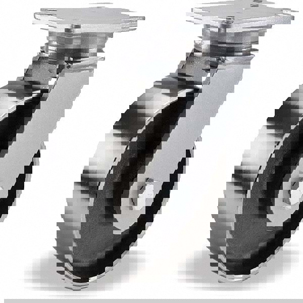 Swivel Top Plate Caster: Forged Steel, 8